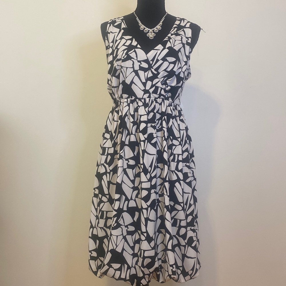 Ashley Stewart black and white dress
